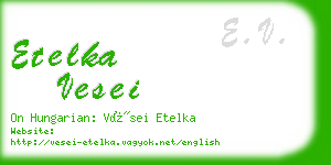 etelka vesei business card